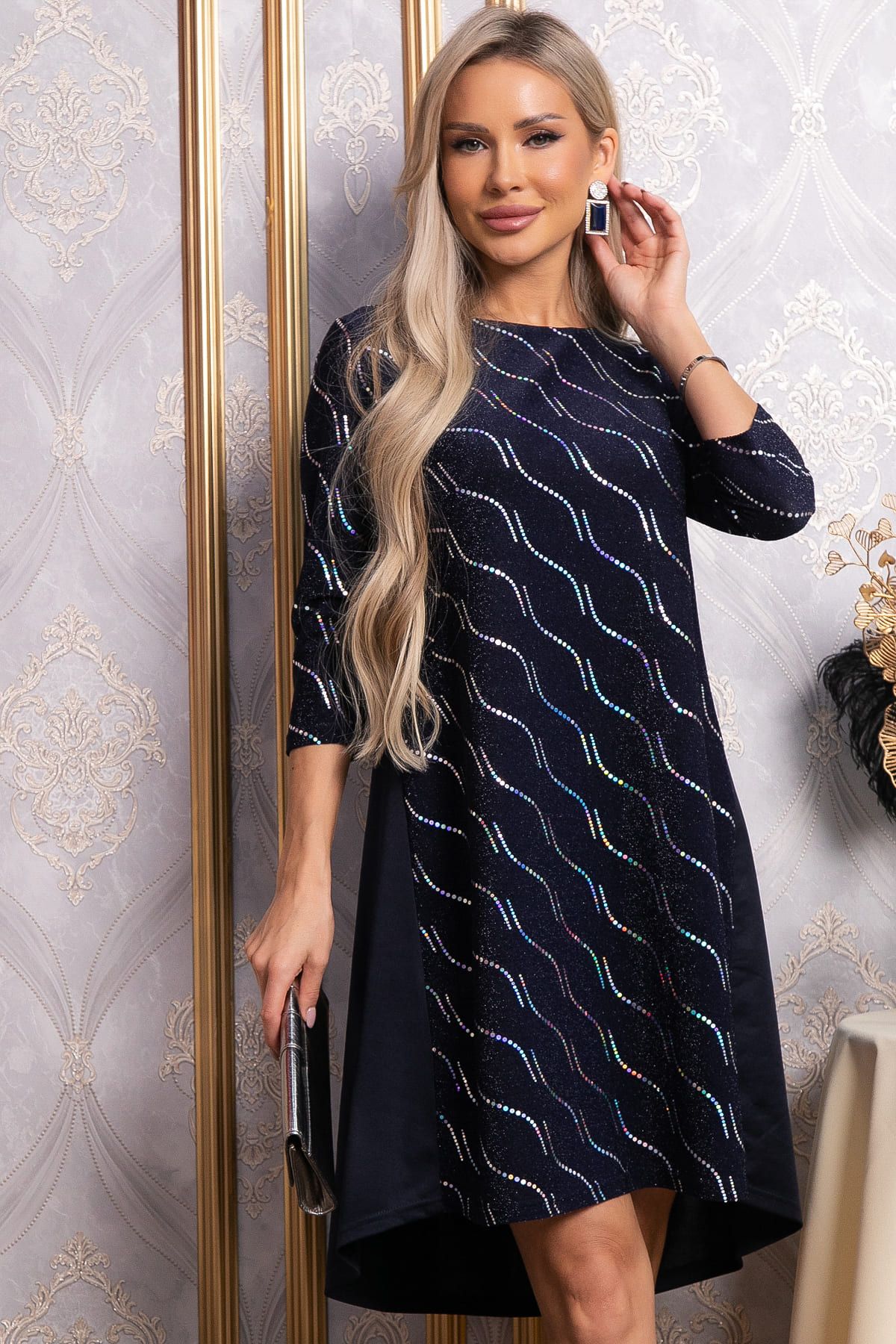 Платье Леди Элегант (синее) П14826-10М