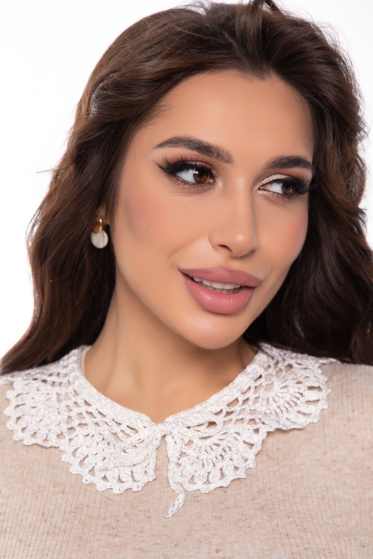 Воротничок ручная вязка В6