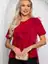 Блуза праздничная трикотажная Риана (красная) Б14618-5М