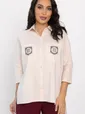 Рубашка с карманами Аристократка (бежевая) Б14357-10М