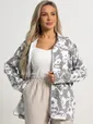 Жакет летний Фловерс (серо-белый) Б15579-18М