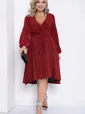 Платье праздничное Загадай желание (красное) П14468-49М