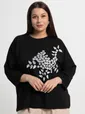 Блуза Ромашка (черная) Б15384-24М