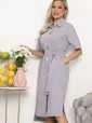 Платье Фруктовый коктейль (светло-серое) П13655-18М