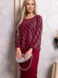 Костюм с юбкой Совершенство форм (бордовое) К14835-10М