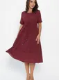Платье Майя (бордовое/горох) П13984-3М