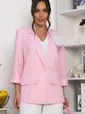 Пиджак льняной Мэрлин (розовый) Б15430-7М