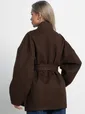 Пальто Мелания (горький шоколад) Б15185-5М