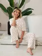 Костюм домашний с брюками Мона (белый) К15209-1М
