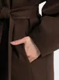 Пальто Мелания (горький шоколад) Б15185-5М