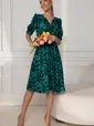 Платье Лагуна (зеленое) П13442-45М