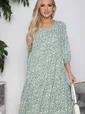 Платье Инара (зеленое) П10603