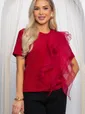 Блуза праздничная трикотажная Риана (красная) Б14618-5М