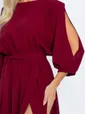 Платье Танго вдвоем (бордовое) П11824