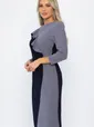 Платье Эванесса (серо-синие) П12745-35М