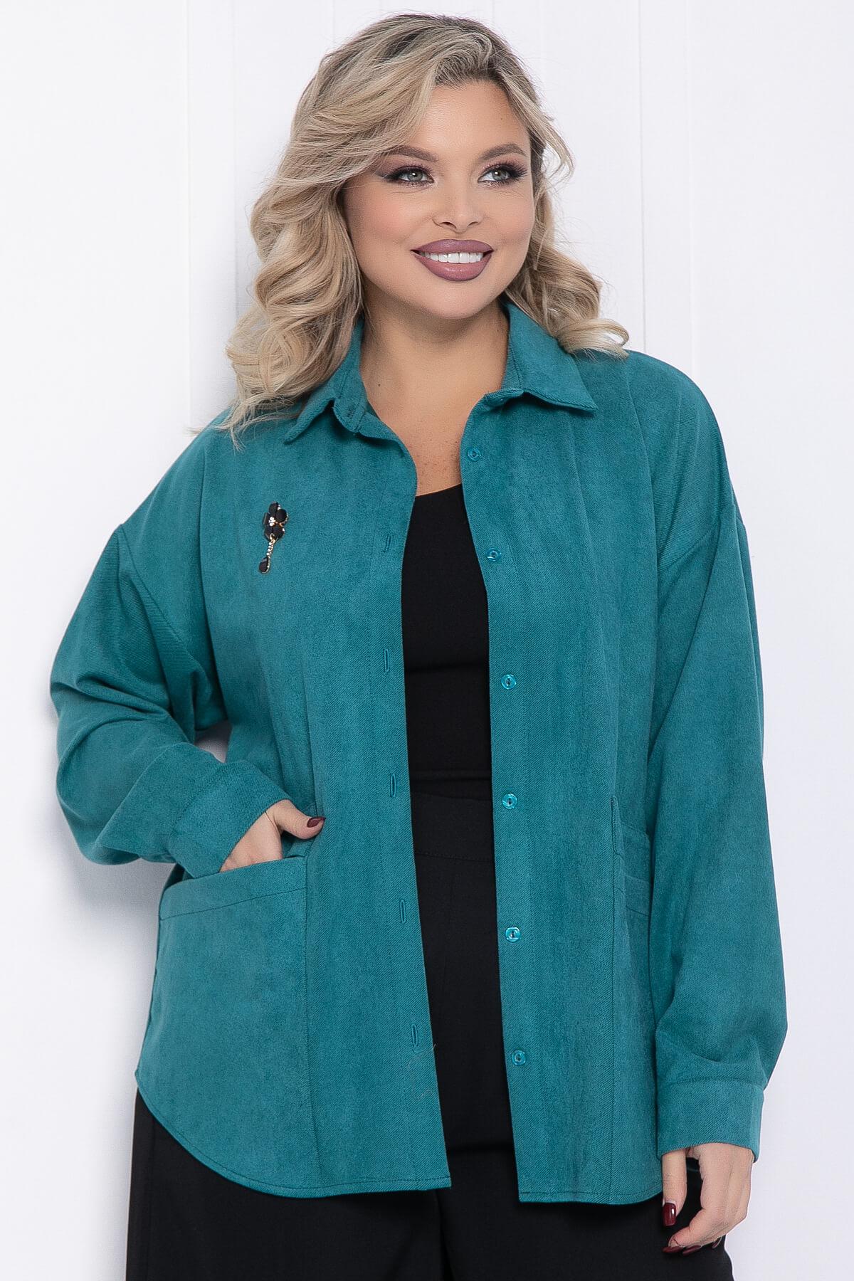 Рубашка Милолика (бирюзовая) Б15439-18М