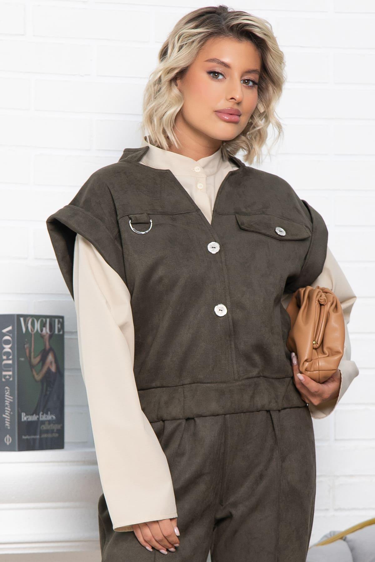 Жилет Лора (зеленый) Б15031-39М