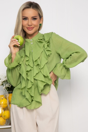 Блуза Розалинда (зеленое яблоко) Б13686-5М