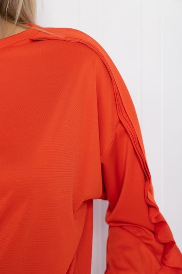 Джемпер Эвелина (красно-оранжевый) Б12466-5