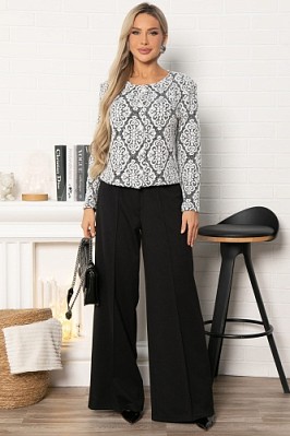 Брюки трикотажные Лаос (черные) Б14933-10М