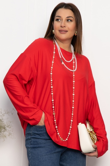 Лонгслив Элвис (красный) Б14054-25М