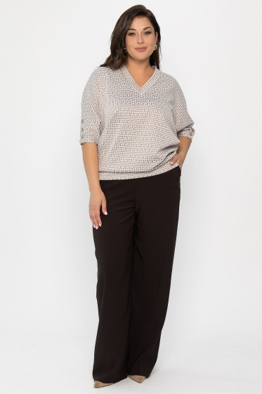 Джемпер трикотажный Вэнсдей (бежевый) Б14485-4М