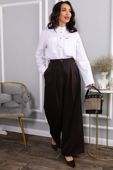 Брюки со стрелками Шакира (коричневые) Б14635-35М