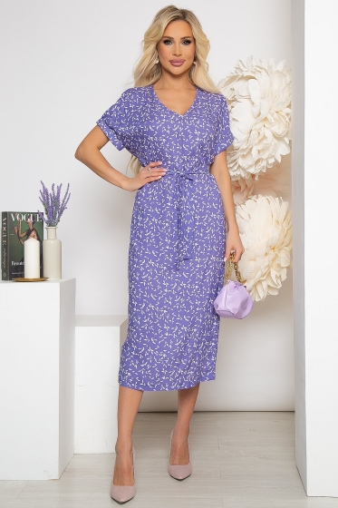 Платье "Герда" (васильковое) П3862