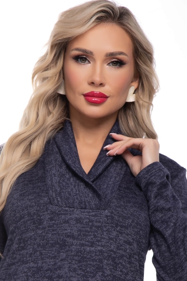 Платье "Анита" (темно-синее) П7606