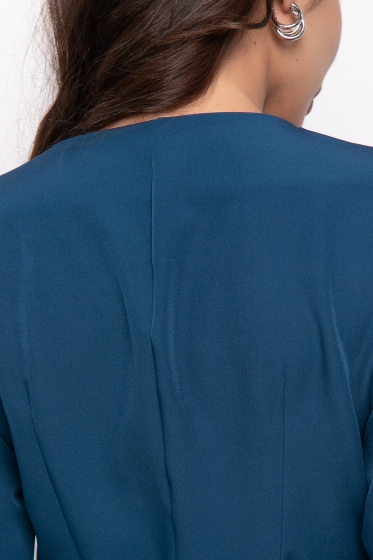 Платье на запахе "Вэнди" (морская волна) П7343