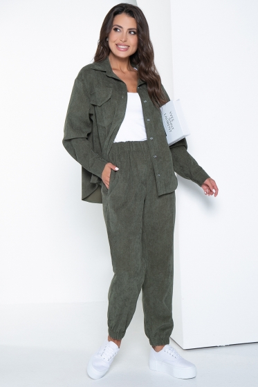 Костюм "На пульсе моды" (хаки) К2587