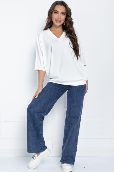 Блуза Вэнсдей (белая) Б11457