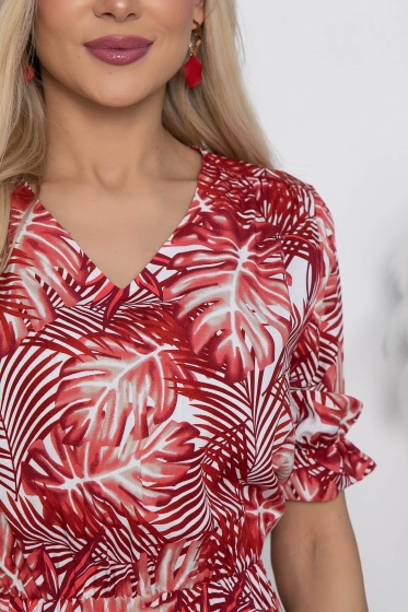 Платье Ирени (красное) П10298