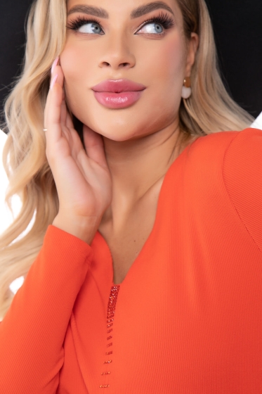 Джемпер "Прикосновение нежности" (мандарин) Б8050