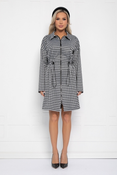 Платье Зарина (черно-белое) П12702-5