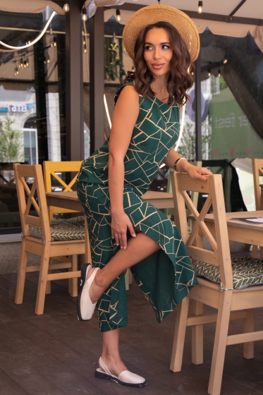 Платье Дария (изумруд) П13481-1М