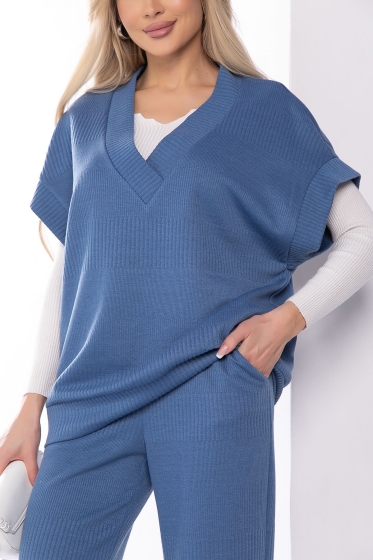 Костюм "Уютный шарм" (джинс) К8230