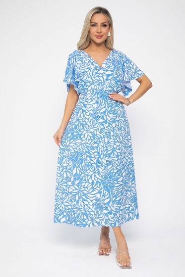 Платье Летнее настроение (голубое) П13728-7М Платье Летнее настроение (голубое) П13728-7М