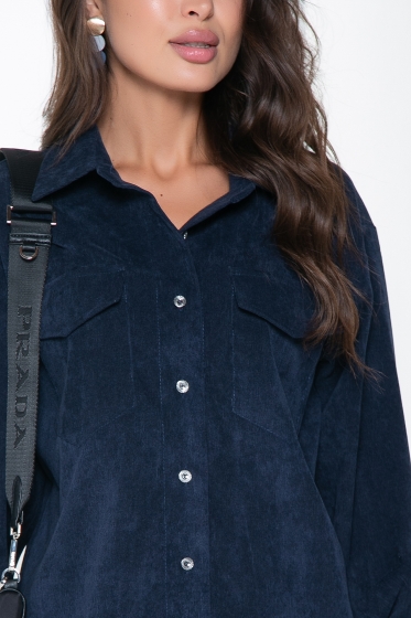 Рубашка "На пульсе моды" (сапфир) Б2670