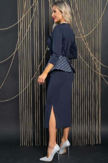 Платье Мэдисон (синее) П11651