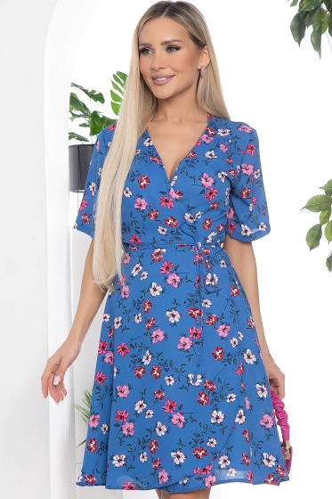 Платье Моя прелесть (синее) П10369